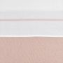 Meyco Ledikantlaken Wit Met Bies 100 x 150 cm Soft Pink